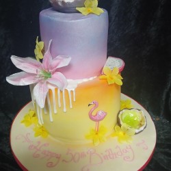 flamingoth birthday cake