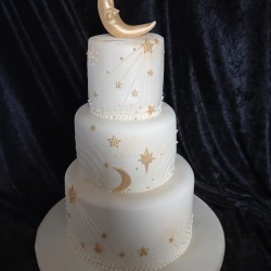 celebration cake golden moon